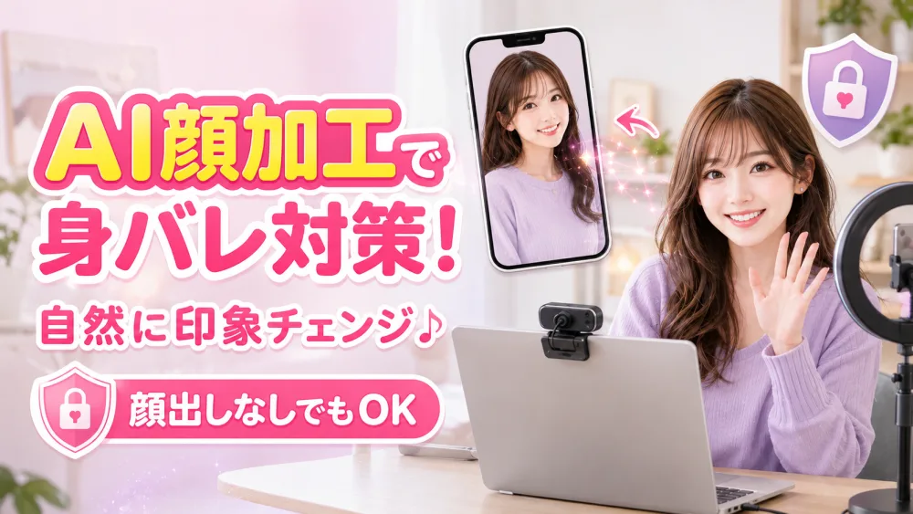 AI顔加工で身バレ対策